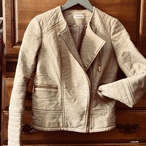 Calvin Klein leather jacket size S